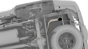 NYTOP Lexus GX550/Toyota Land Cruiser Titanium Axle Dump Exhaust Underside Render