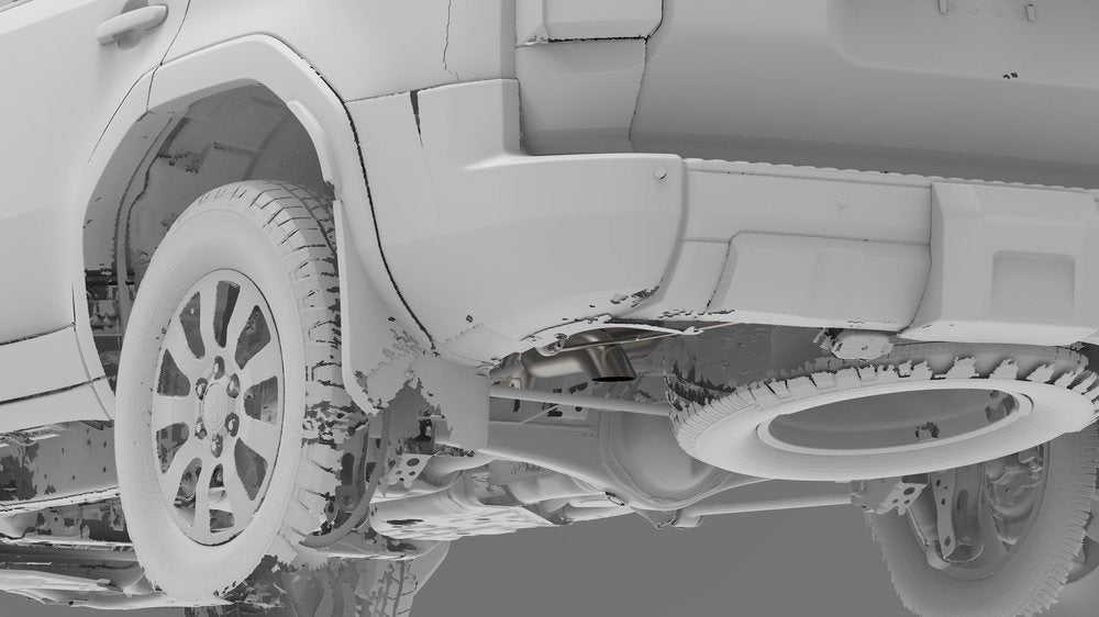 NYTOP Lexus GX550/Toyota Land Cruiser Titanium Axle Dump Exhaust Render Rear