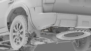 NYTOP Lexus GX550/Toyota Land Cruiser Titanium Axle Dump Exhaust Render Rear