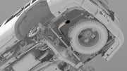 NYTOP Lexus GX550/Toyota Land Cruiser Titanium Axle Dump Exhaust Render Underside View