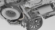 NYTOP Lexus GX550/Toyota Land Cruiser Titanium Axle Dump Exhaust Render Underside