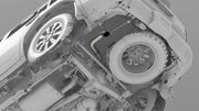 NYTOP Lexus GX550/Toyota Land Cruiser Titanium Axle Dump Exhaust Underside Render