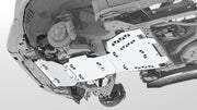 NYTOP Lexus GX550 Skid Plate Assembly Render Underside