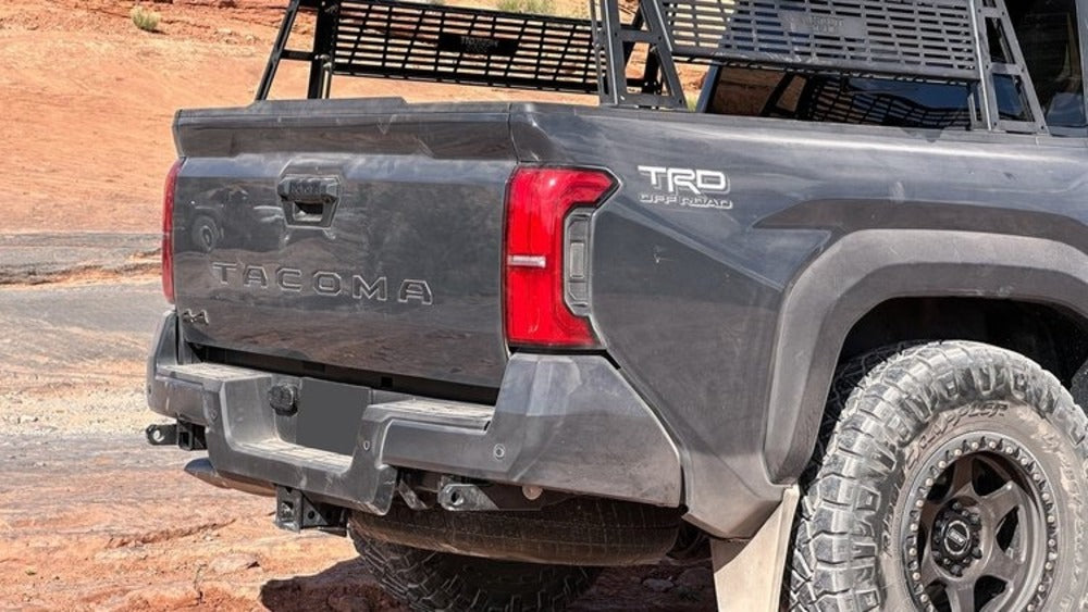 NYTOP Toyota Tacoma Rear Recovery Points Black Installed