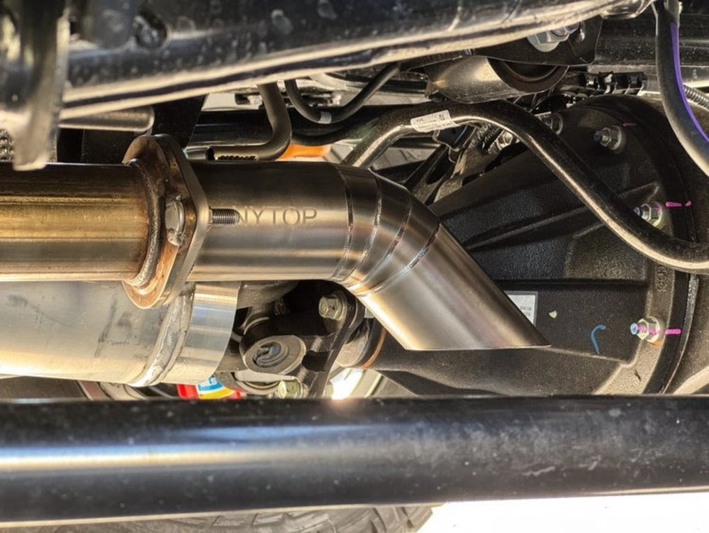 NYTOP Toyota Tacoma Titanium Axle Dump Exhaust Tip Side