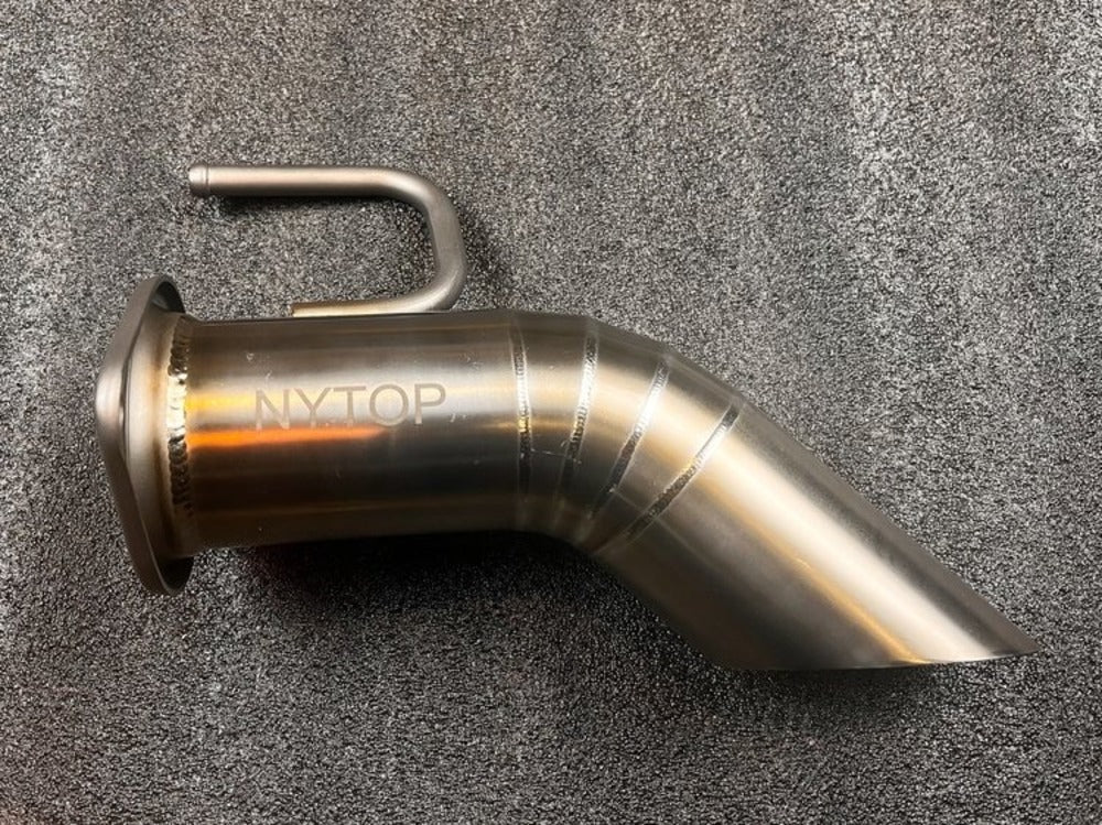 NYTOP Toyota Tacoma Titanium Axle Dump Exhaust Tip Side View