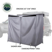 OVS Nomadic 2 Person Car Side Shower Dimensions