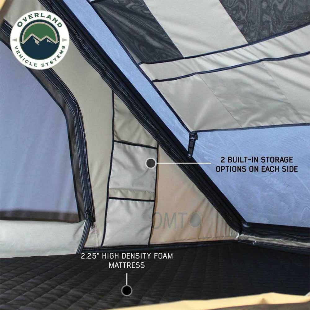auto storage tents LD TMON Clamshell Aluminum Hard Shell Roof Top Tent Overland Vehicle Systems