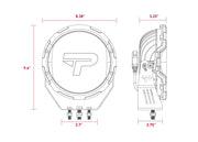 PROWLR 9" LED Driving Light [TRUE AMBER]