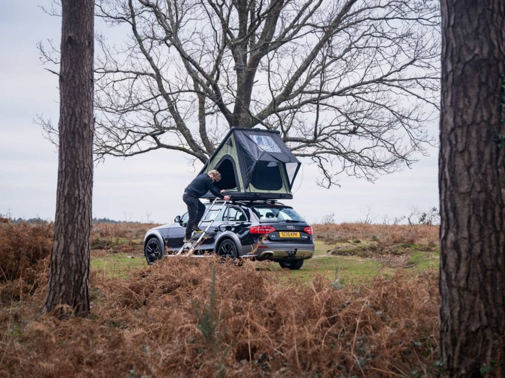 Person Climbing Inside The TentBox Cargo 2.0