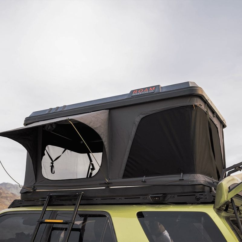 prinsu toyota 5th gen roof rack with hard shell roof top tent