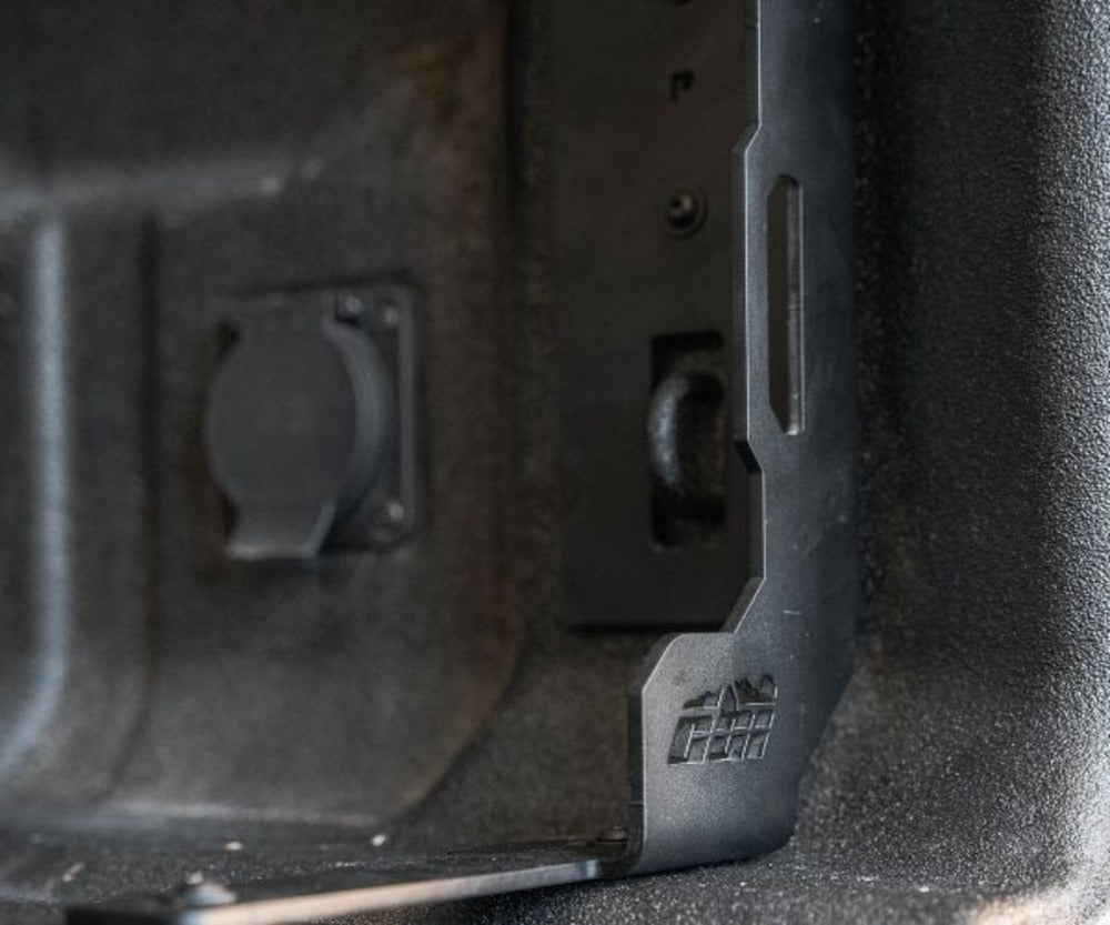 Close Up View Of The Mounted Prinsu Chevy Colorado Bed Stiffener Brackets