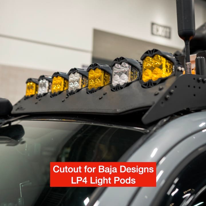 prinsu tacoma roof rack baja designs lp4 cutout