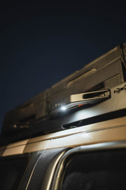 Prinsu Summit Handles With Lights Mounted On A Roof Rack