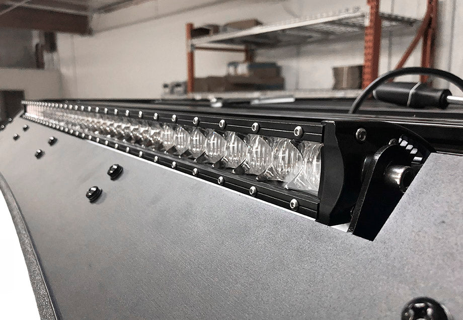 Cali Raised LED 40" Cut-Out Prinsu Roof Rack Slim LED Light Bar Bracket Kit