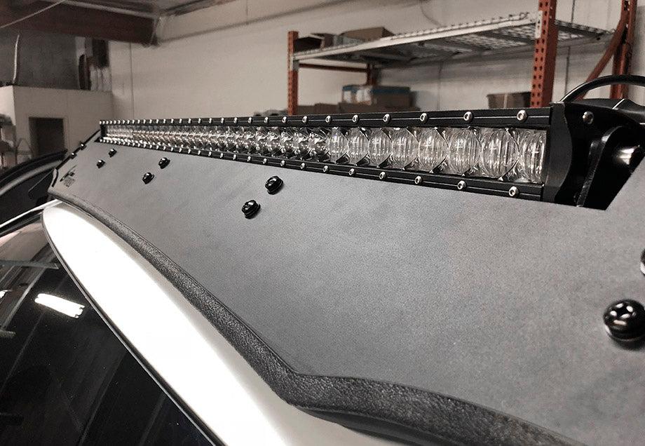 Cali Raised LED 40" Cut-Out Prinsu Roof Rack Slim LED Light Bar Bracket Kit