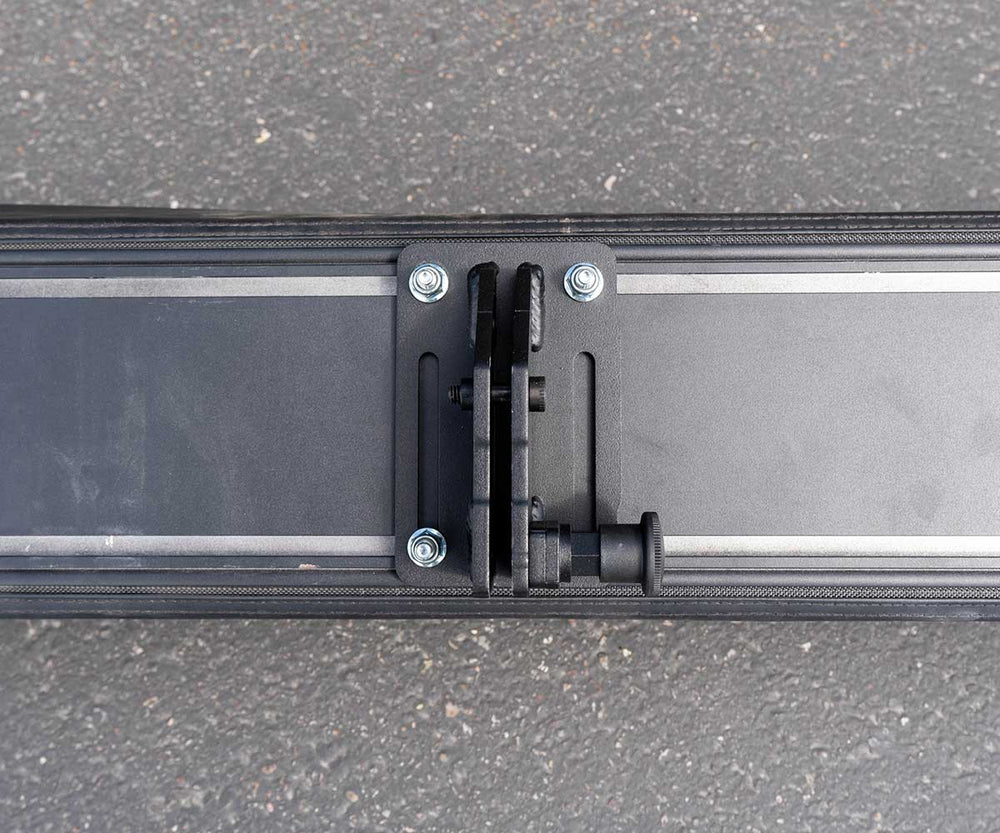 Awning mount bracket spring plunger engagement detail