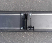 Awning mount bracket spring plunger engagement detail