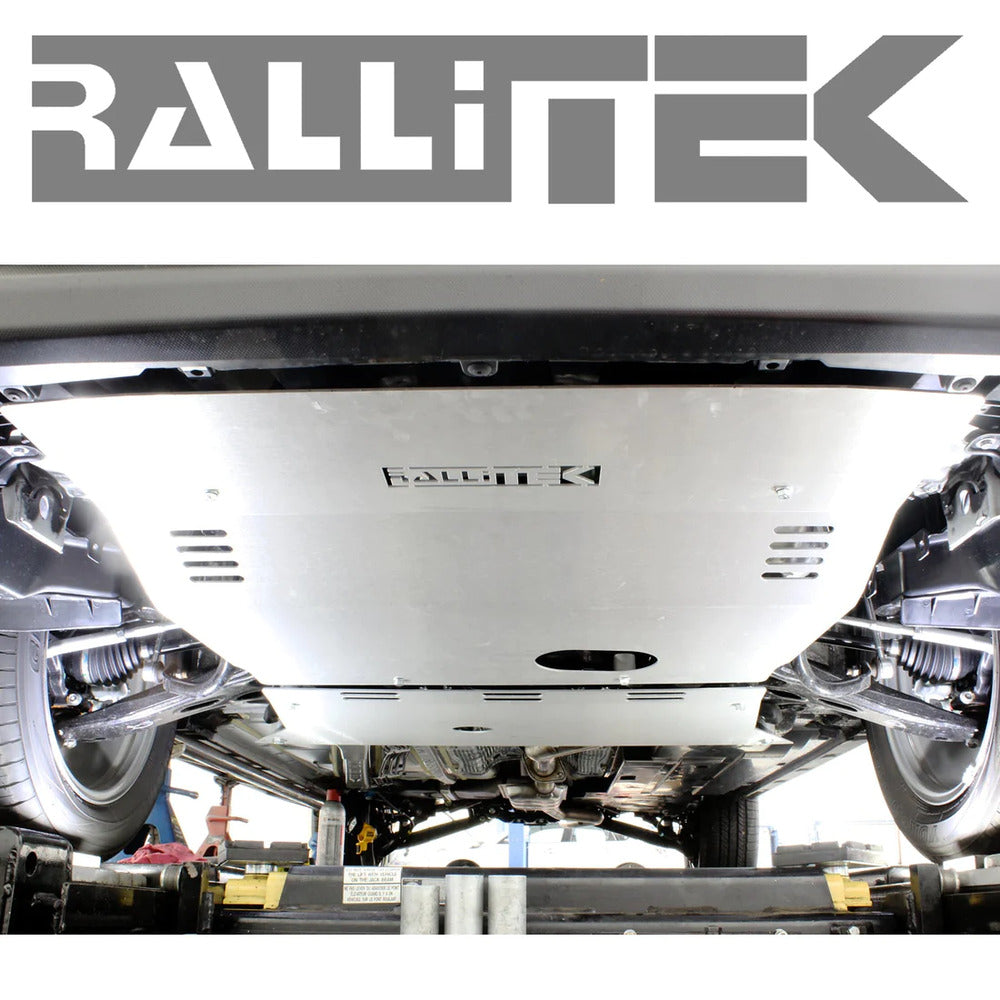 RalliTEK Subaru Crosstrek Front & Transmission Skid Plate Kit Mounted