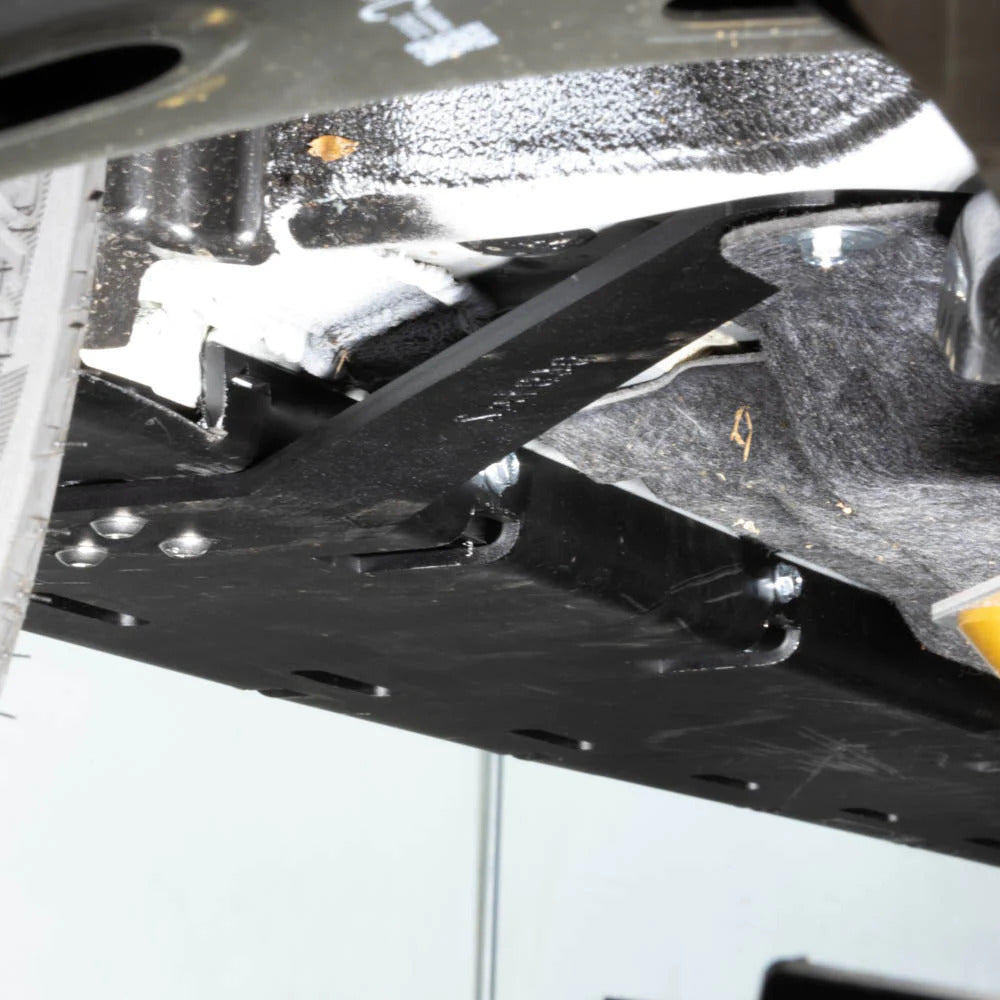 Close Up Underside View Of The Rallitek Subaru Crosstrek Rock Sliders