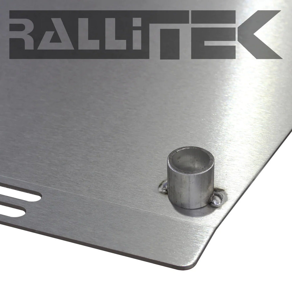 RalliTEK Subaru Crosstrek Transmission Skid Plate Close Up 