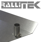 RalliTEK Subaru Crosstrek Transmission Skid Plate Close Up View 