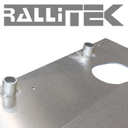 Close Up View Of The RalliTEK Subaru Forester Front Skid Plate