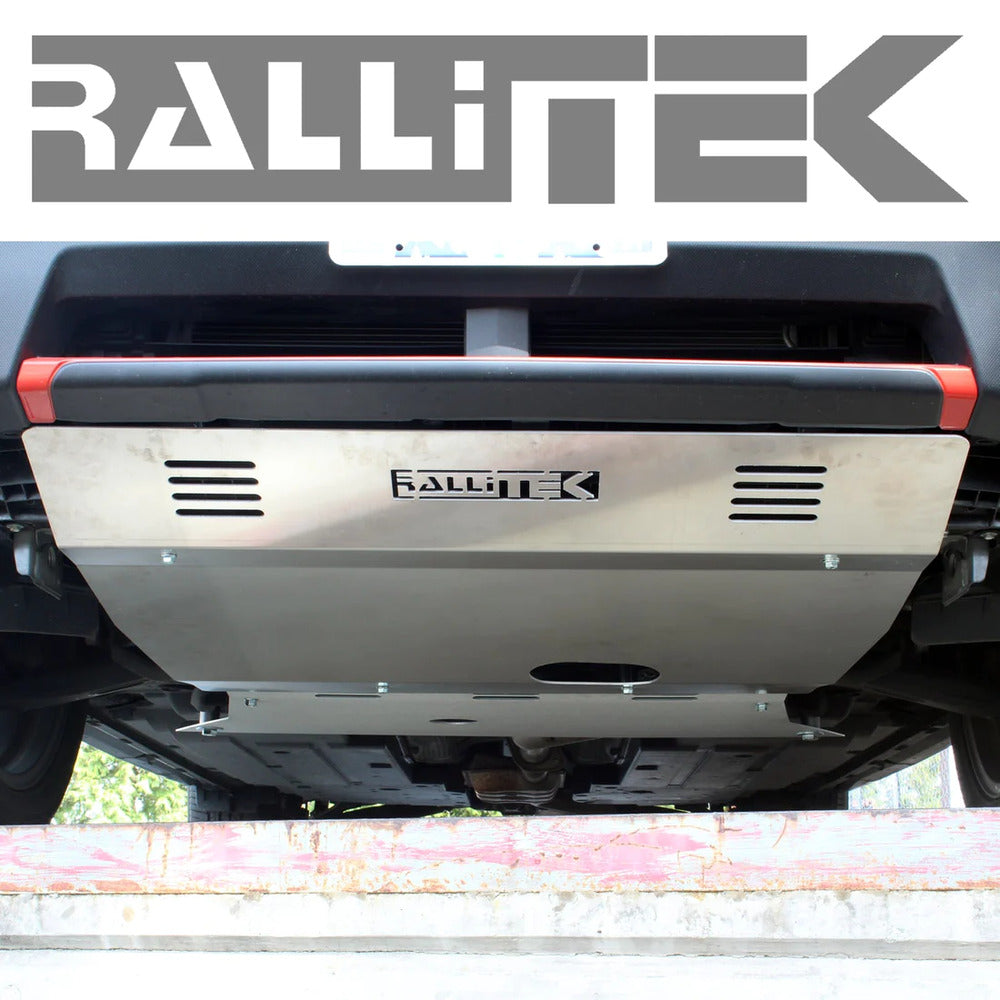 Front View Of The Mounted RalliTEK Subaru Forester & Wilderness Front Skid Plate Mounted