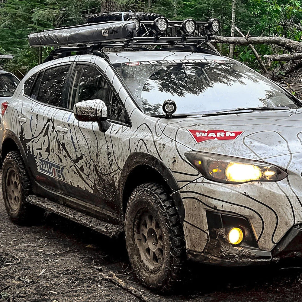 Subaru Crosstrek Rock Sliders Mounted