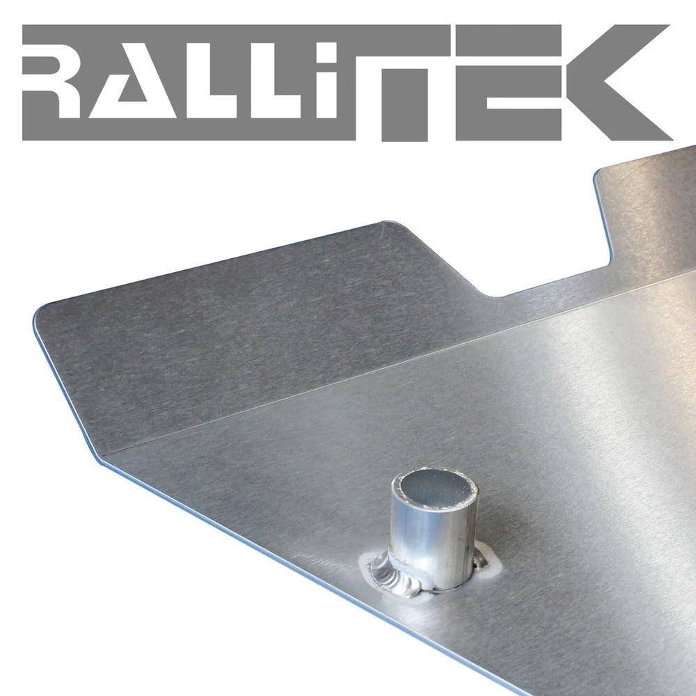 Close Up View Of The Bolt Hole On The RalliTEK Subaru Forester Transmission Skid Plate