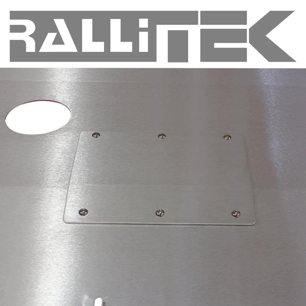 Close Up View Of The RalliTEK Subaru Outback Front Skid Plate