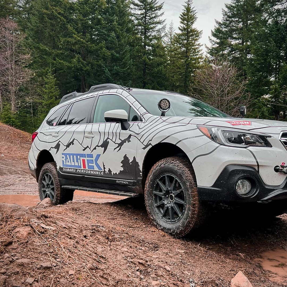 Rallitek Subaru Outback Rock Sliders Mounted