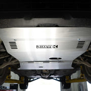 Front View Of The Mounted RalliTEK Subaru Outback & Wilderness Front Skid Plate
