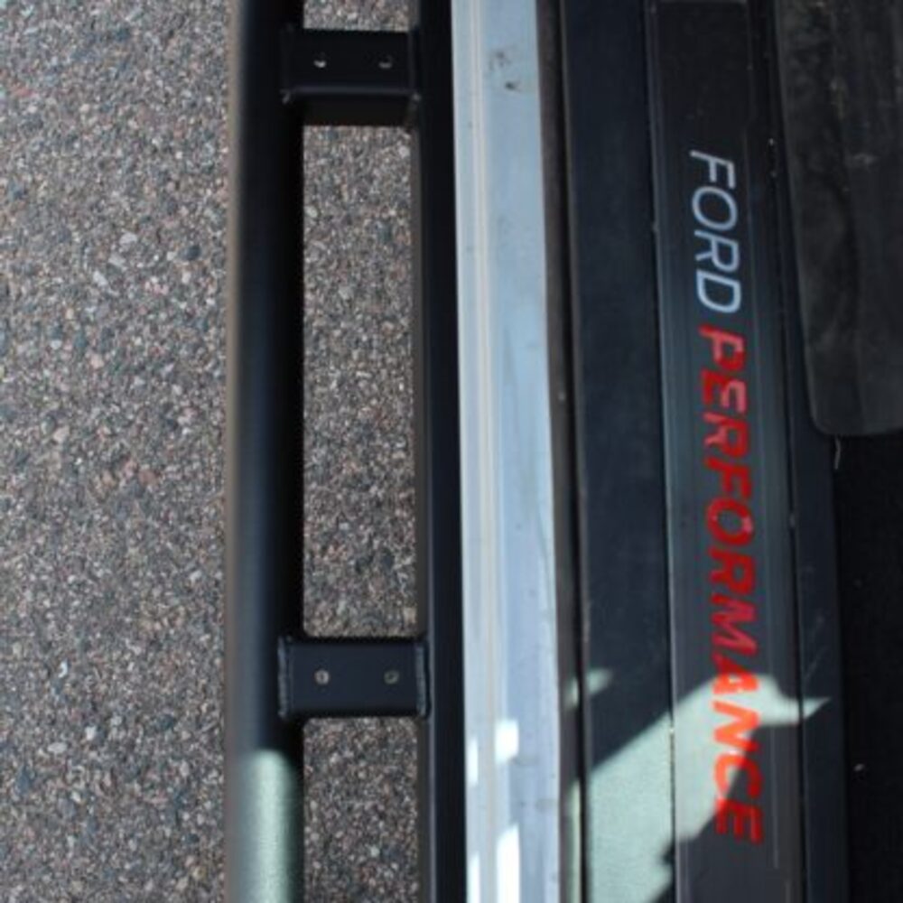 Close Up View Of The RCI Ford F150 Rock Sliders Without Step Plate