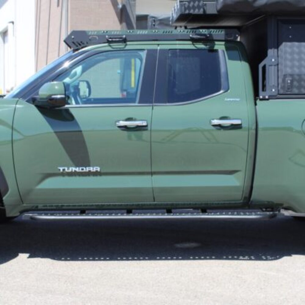 RCI Toyota Tundra Rock Sliders Mounted Side 