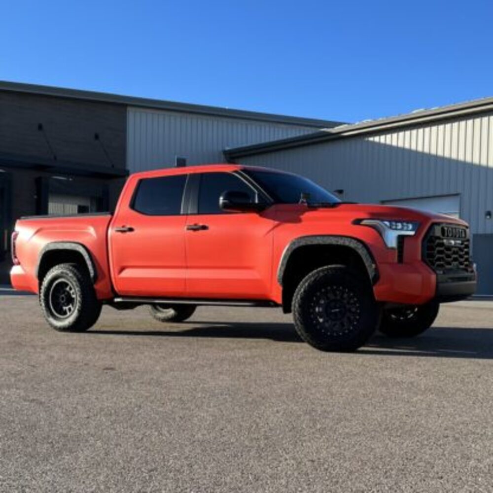 Side View Of The Mounted RCI Toyota Tundra Rock Sliders