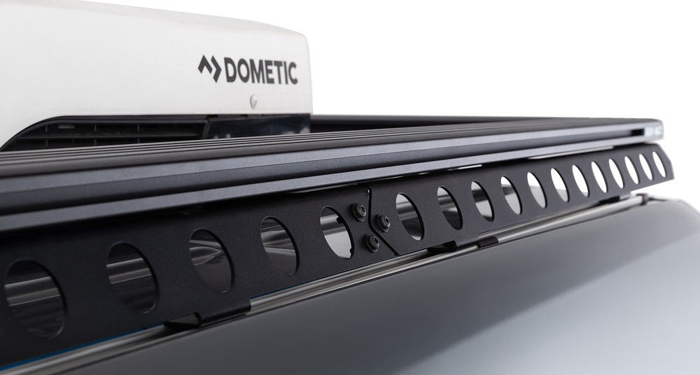 Close Up Side View Of The Mounted Rhino Rack Mercedes Benz Sprinter Overlanding Kit