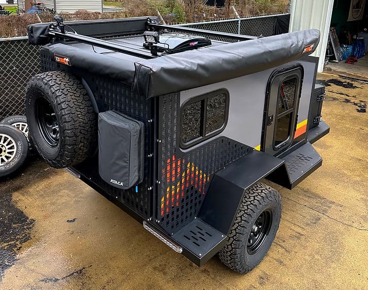 Rustic Mountain Overland Yakka 60 Mini Camper Trailer side view