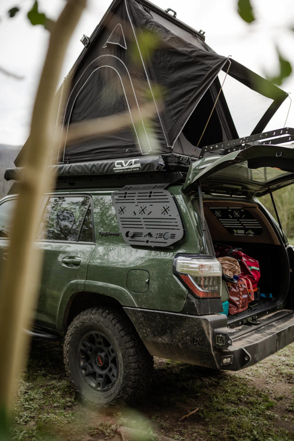 Sherpa 5th Gen 4Runner Window Panel Mounted On A 4Runner With A RTT