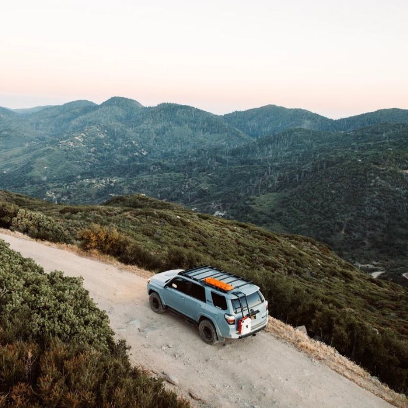 view from above of the sherpa crestone rack 4runner 5th gen