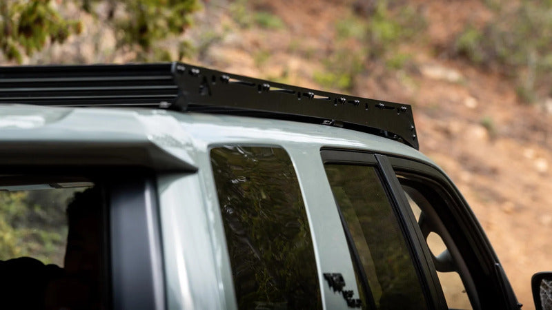 Close Up Side View Of The Mounte Sherpa Crestone Sport 4Runner Roof Rack