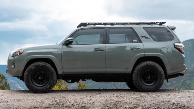 Side View Of The Sherpa Crestone Sport Roof Rack Mounted On A 4Runner