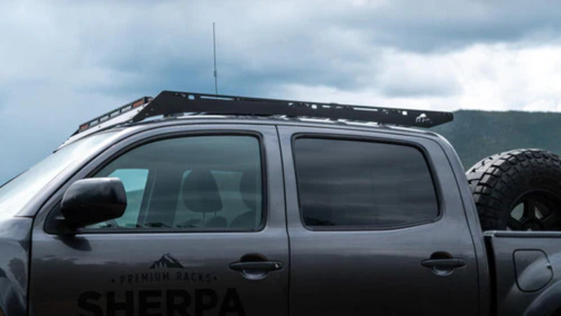 Side View Of The Sherpa Grand Teton Sport Roof Rack Mounted On A 3rd Gen Tacoma