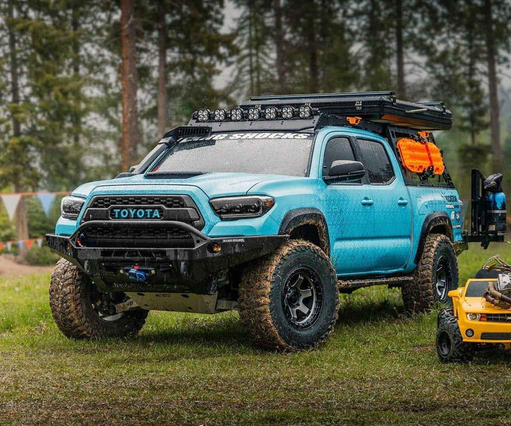 side view of the tacoma prinsu roof rack