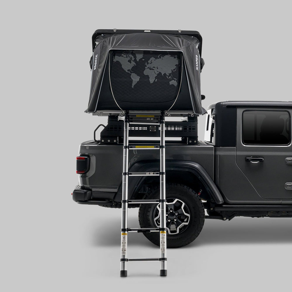 iKamper Skycamp 4.0 Duo hardshell rooftop tent closed on vehicle top view