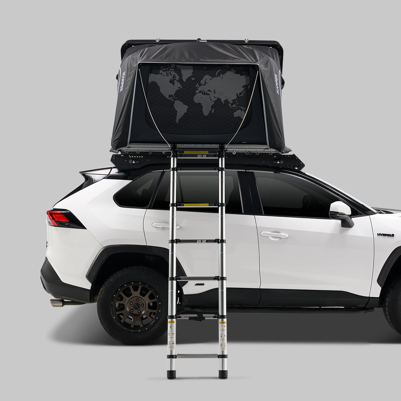 iKamper Skycamp 4.0 Trio rooftop tent closed on vehicle