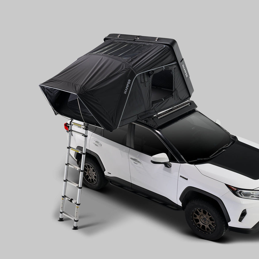 iKamper Skycamp 4.0 Trio fold-out rooftop tent setup demonstration