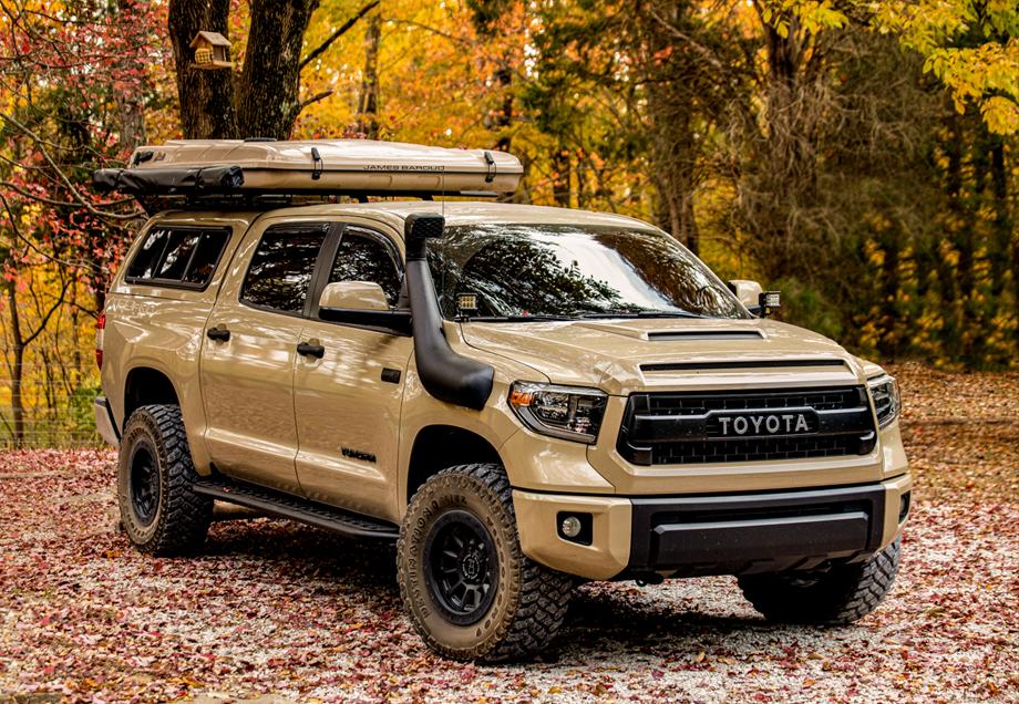 Cali Raised Step Edition Rock Sliders For 2014-2021 Toyota Tundra