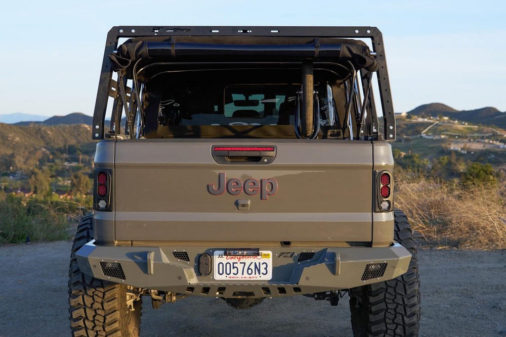SofTopper Exo Truck Bed Rack Back Side