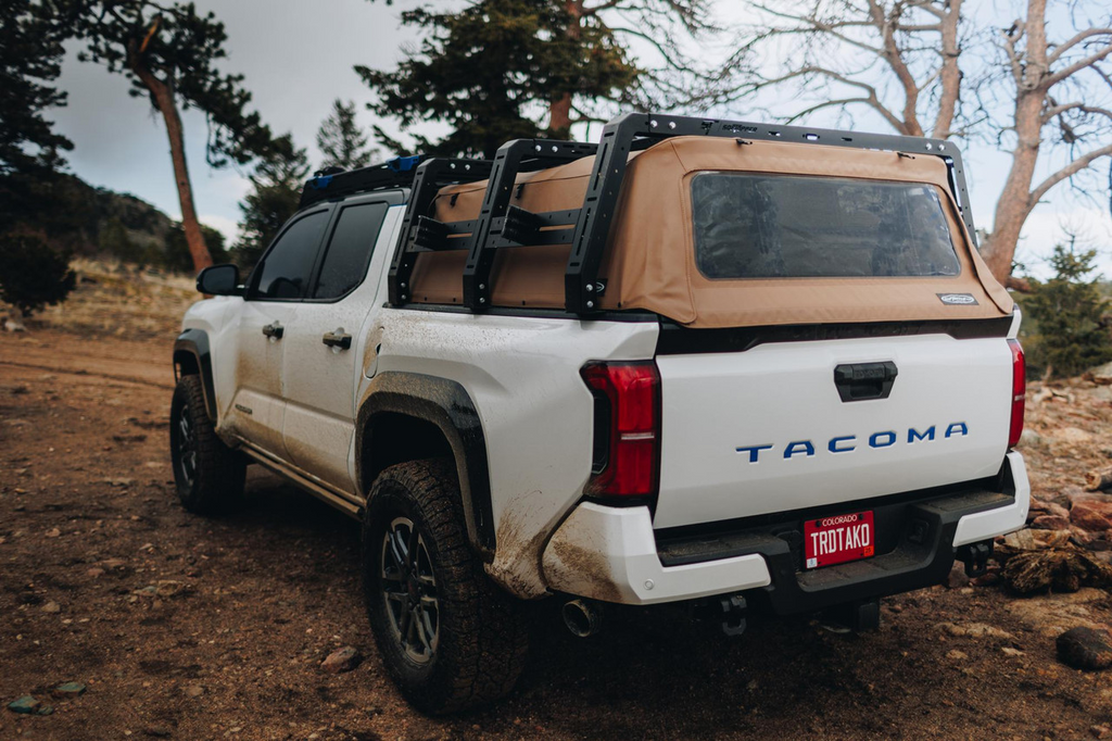 SofTopper Exo Truck Bed Rack Installed over a Softopper Canopy